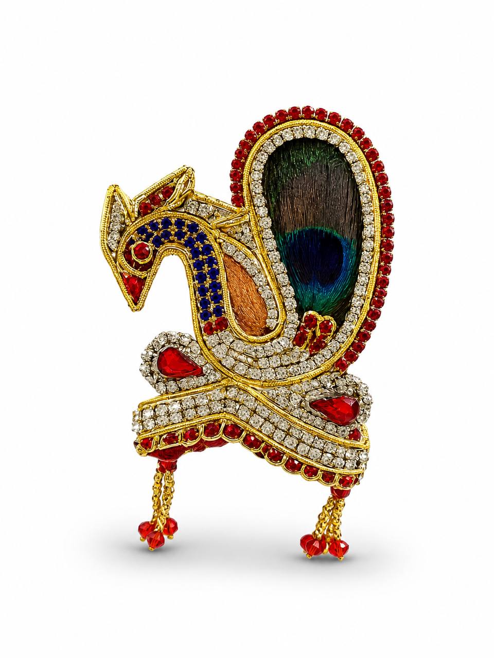 Peacock Mukut for Laddu Gopal Krishna Bal Gopal Shringar Crown