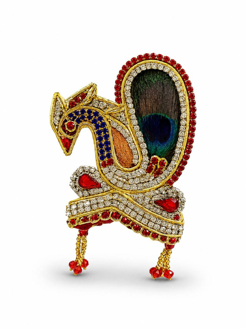 Peacock Mukut for Laddu Gopal Krishna Bal Gopal Shringar Crown