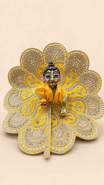 Divine Yellow Poshak for Laddu Gopal Shringar & Pooja