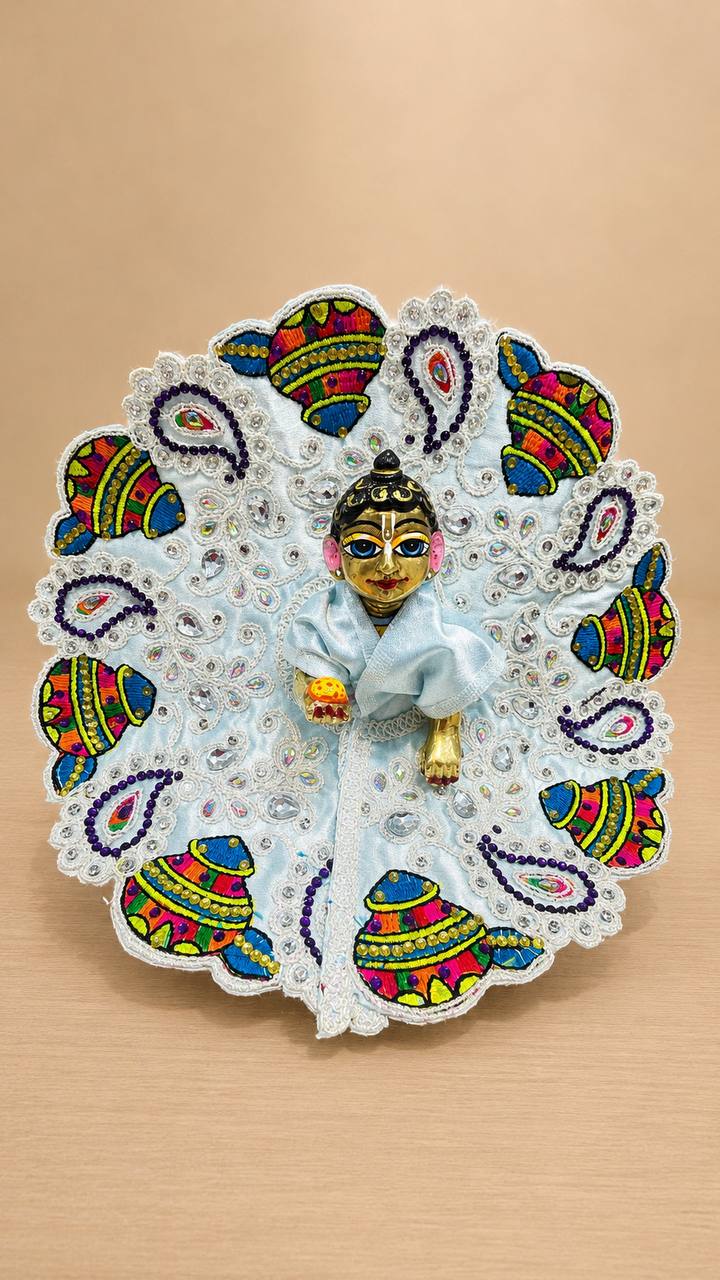 Laddu Gopal Yellow Poshak for Divine Shringar & Pooja