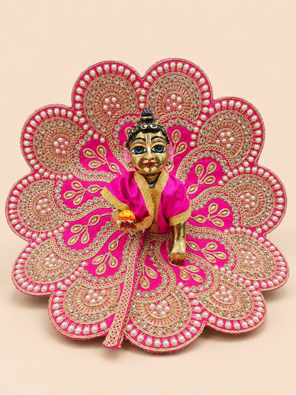 Divine Yellow Poshak for Laddu Gopal Shringar & Pooja