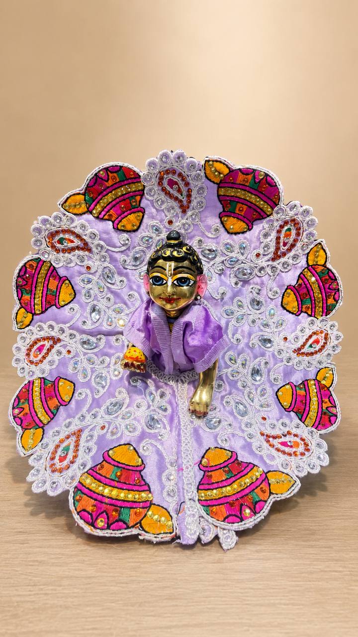 Laddu Gopal Yellow Poshak for Divine Shringar & Pooja