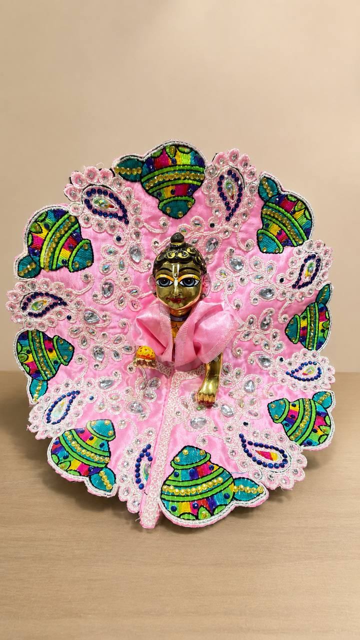 Laddu Gopal Yellow Poshak for Divine Shringar & Pooja
