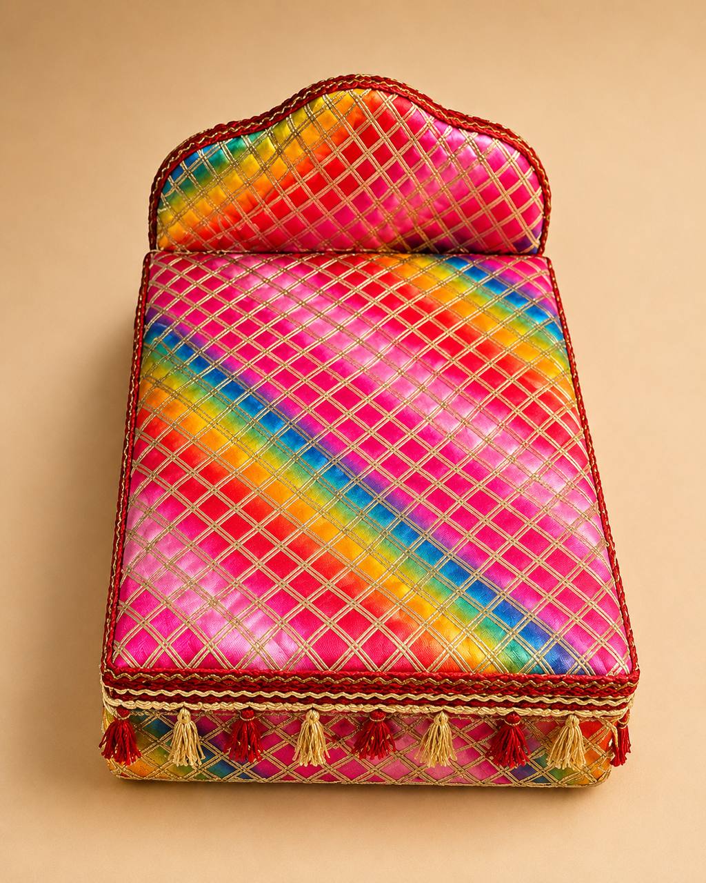 Laddu Gopal Box Bed Multicolour Shringar Furniture Kanha Ji