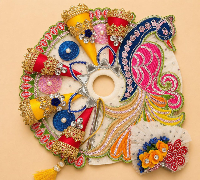 Multihued Laddu Gopal Poshak for Divine Shringar & Pooja