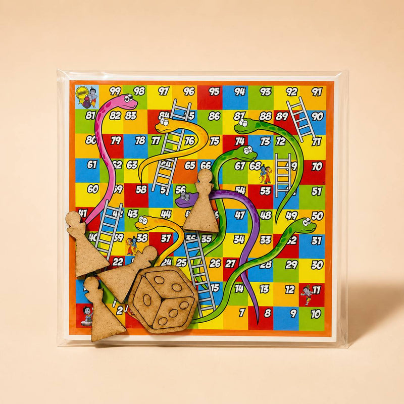 Snakes & Ladders Board Game for Krishna Bal Gopal Pooja Fun