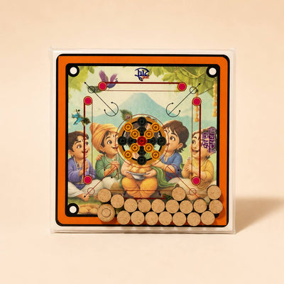 Bal Gopal Mini Carom Board Toy for Kanha Ji Krishna Bhakti