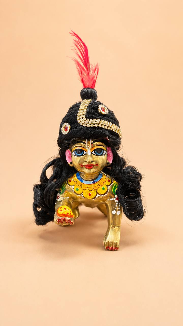 Elegant Laddu Gopal Hair Accessories for Divine Shringar