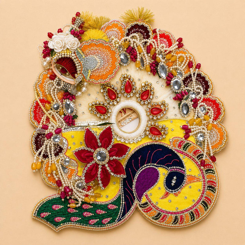 Elegant Yellow Poshak for Laddu Gopal Shringar and Pooja