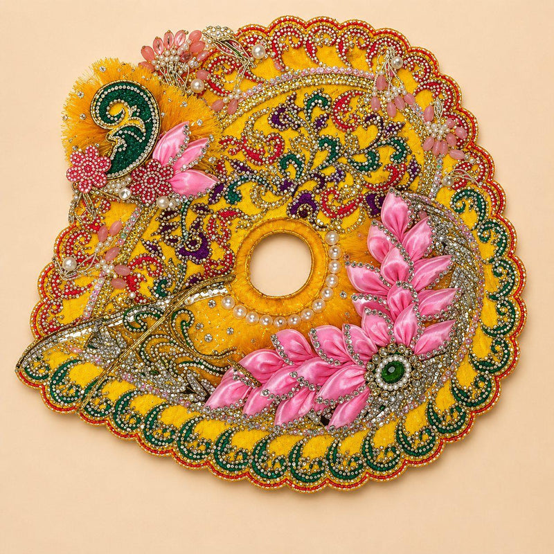 Elegant Yellow Poshak for Laddu Gopal Shringar Pooja
