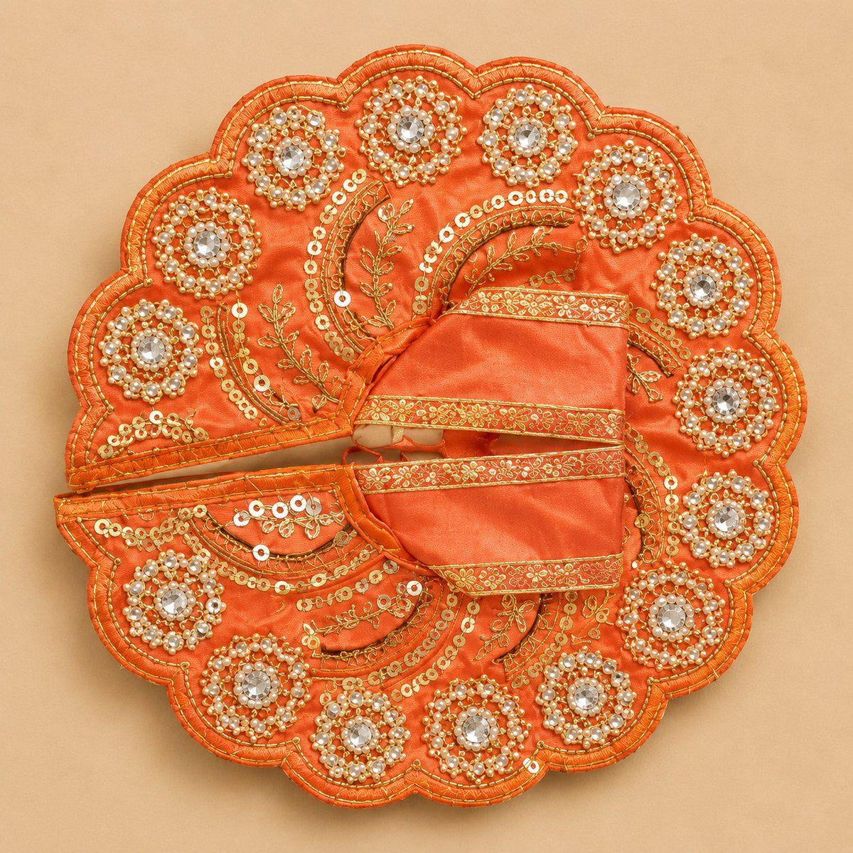 Divine Poshak for Laddu Gopal - Peacock Blue Shringar