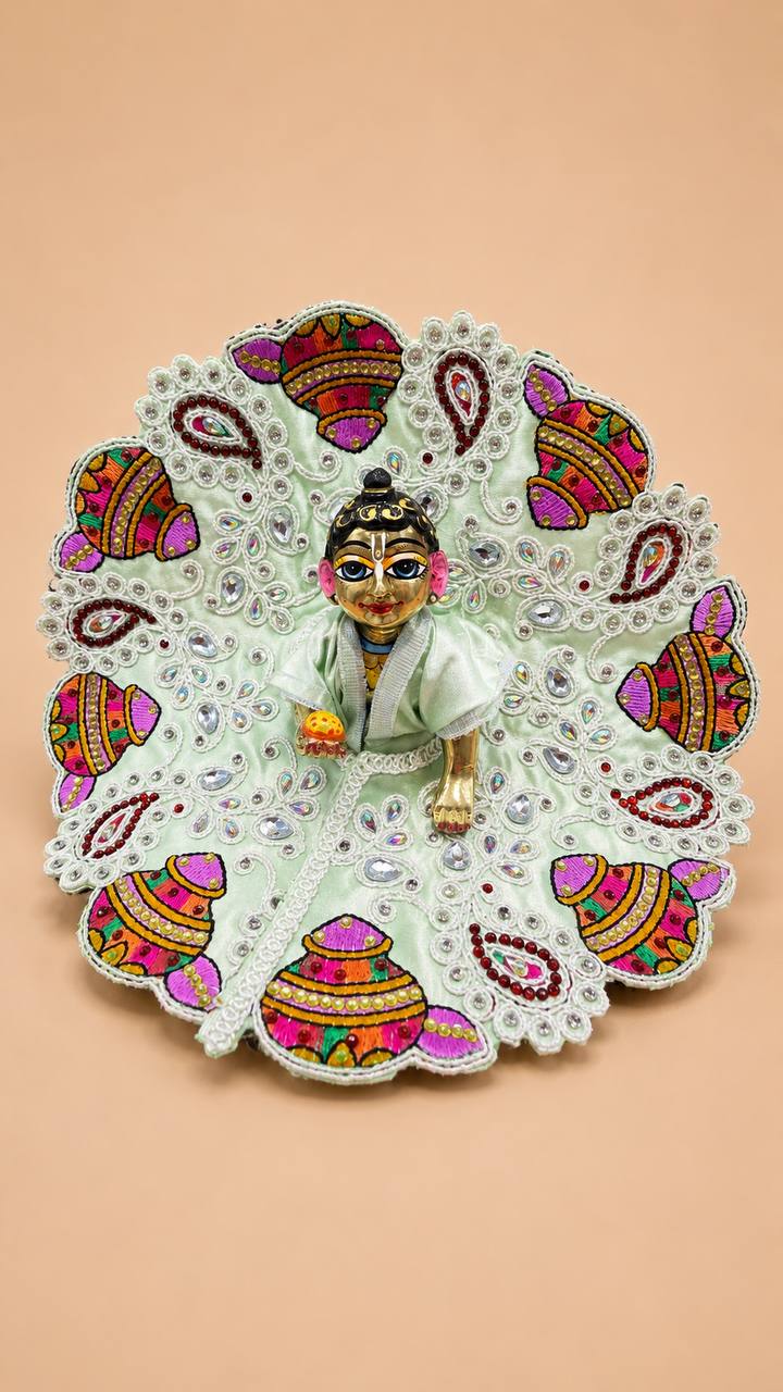 Laddu Gopal Yellow Poshak for Divine Shringar & Pooja